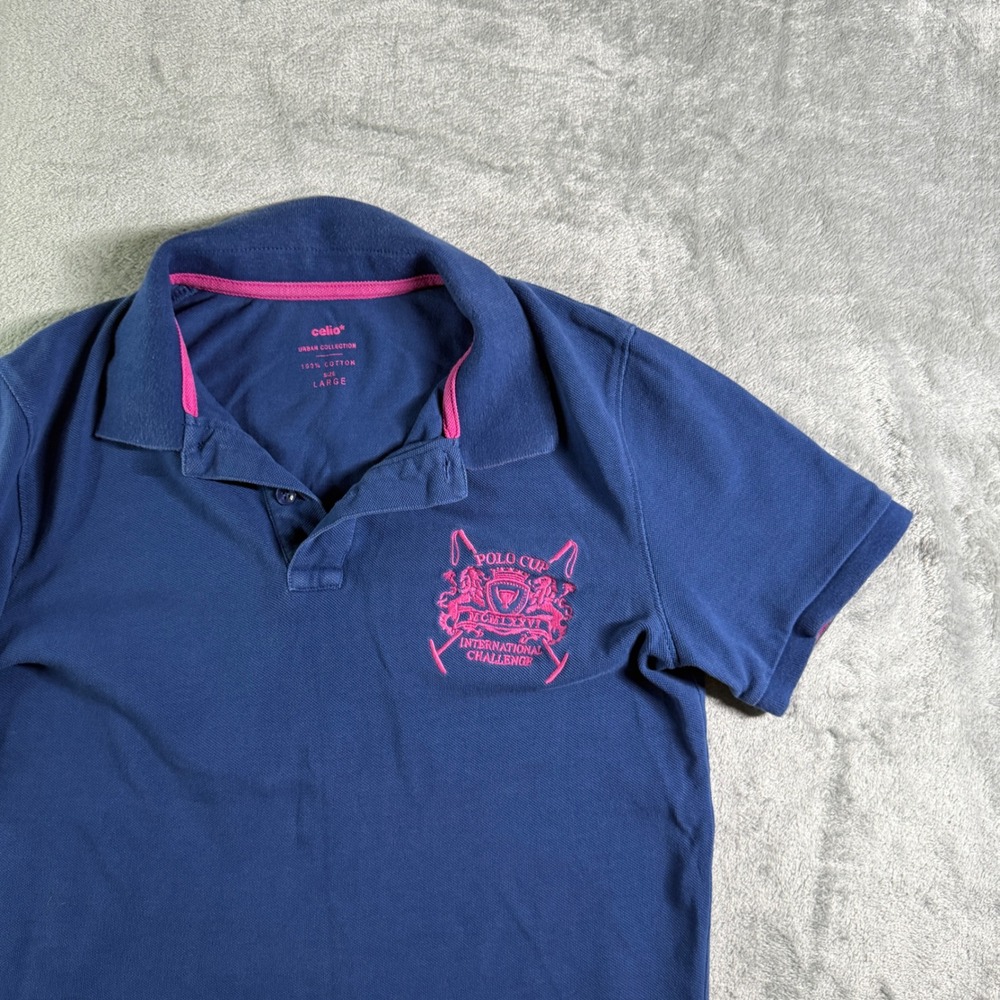 Celio Polo Cup International Challenge Polo Shirt Short Sleeve Large